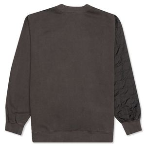 AMBUSH MIX QUILTED SWEATSHIRT - steel grey